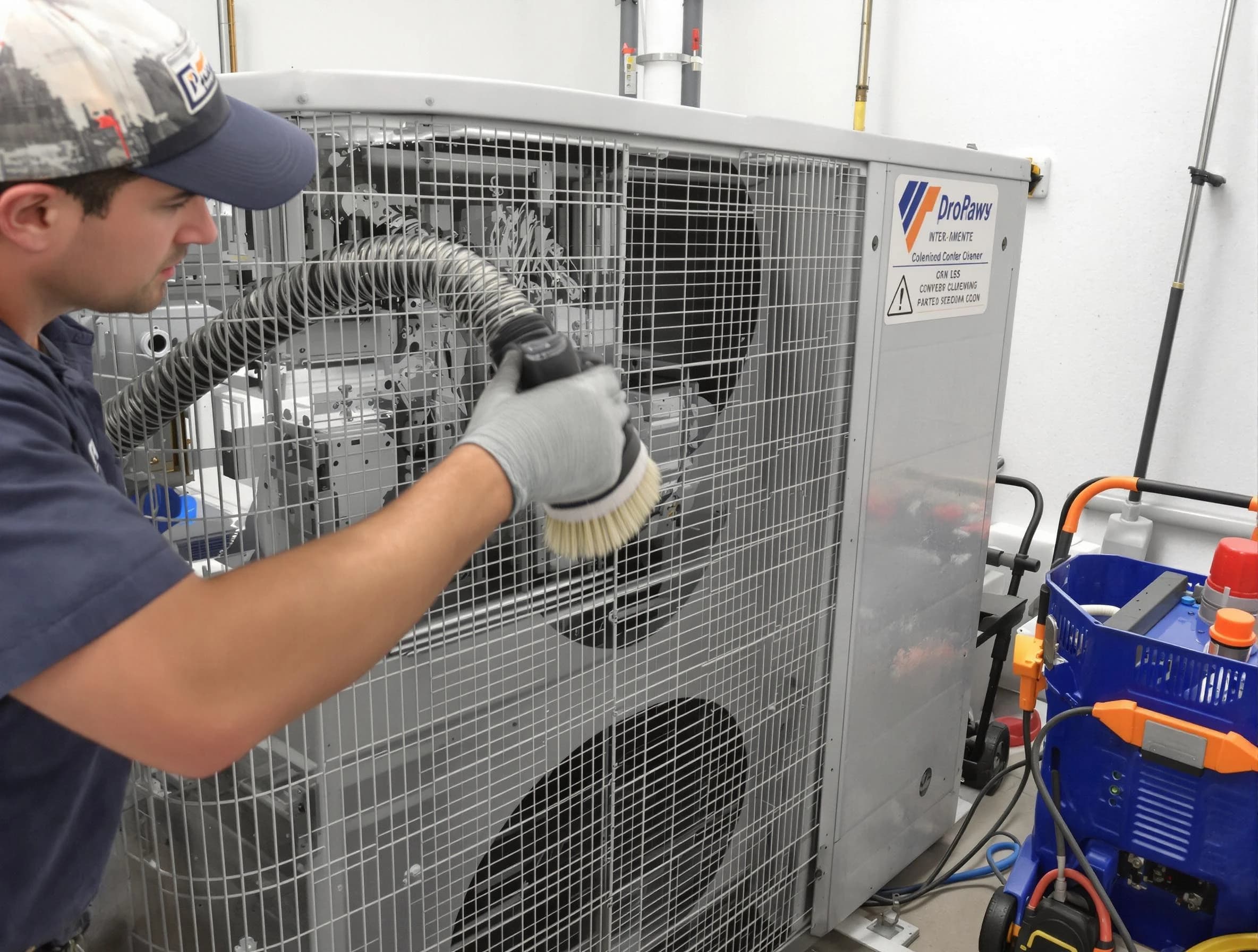 Shaler Air Duct Cleaning specialist performing precision AC coil cleaning for improved system performance in Shaler