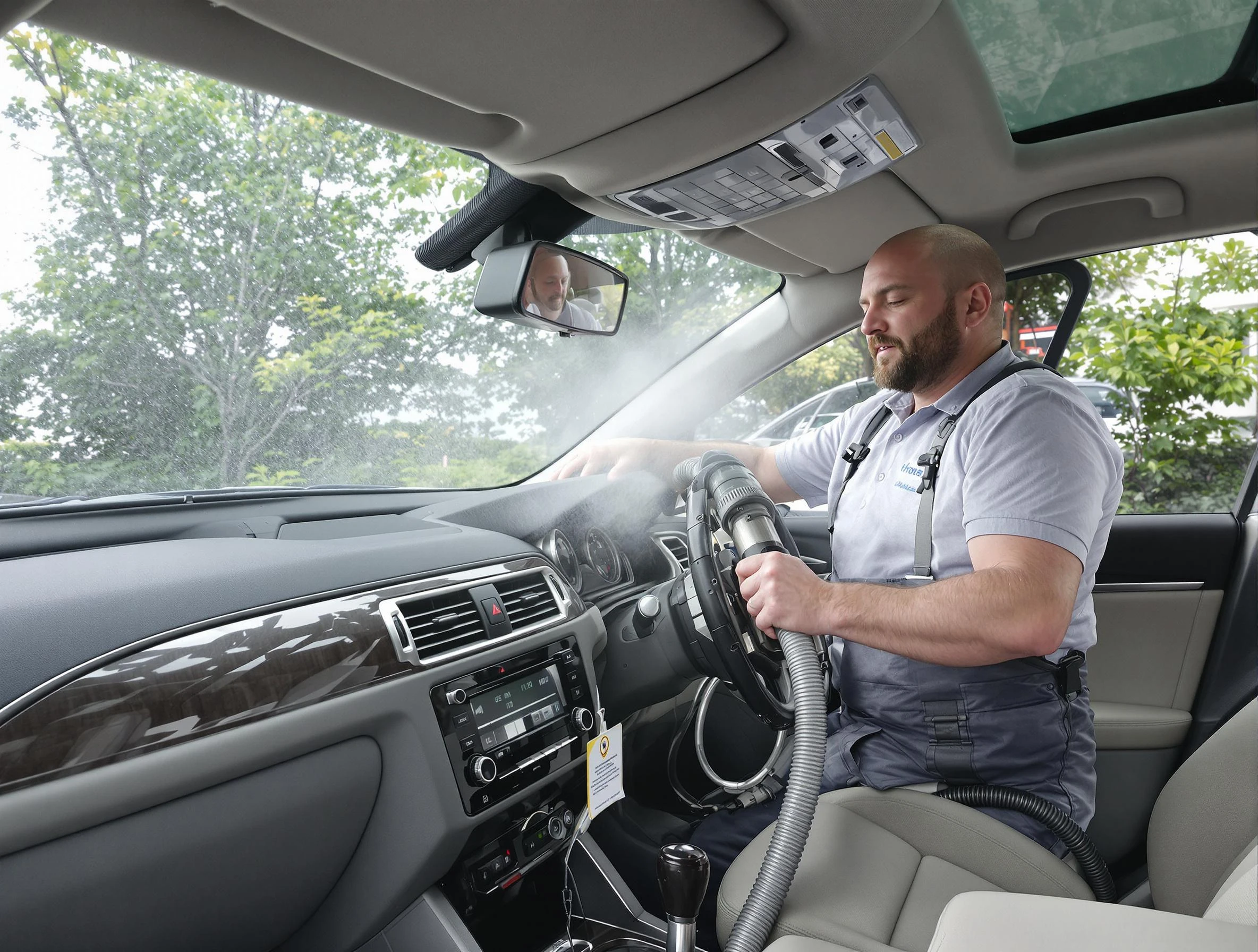 Shaler Air Duct Cleaning specialist performing professional car duct cleaning in Shaler