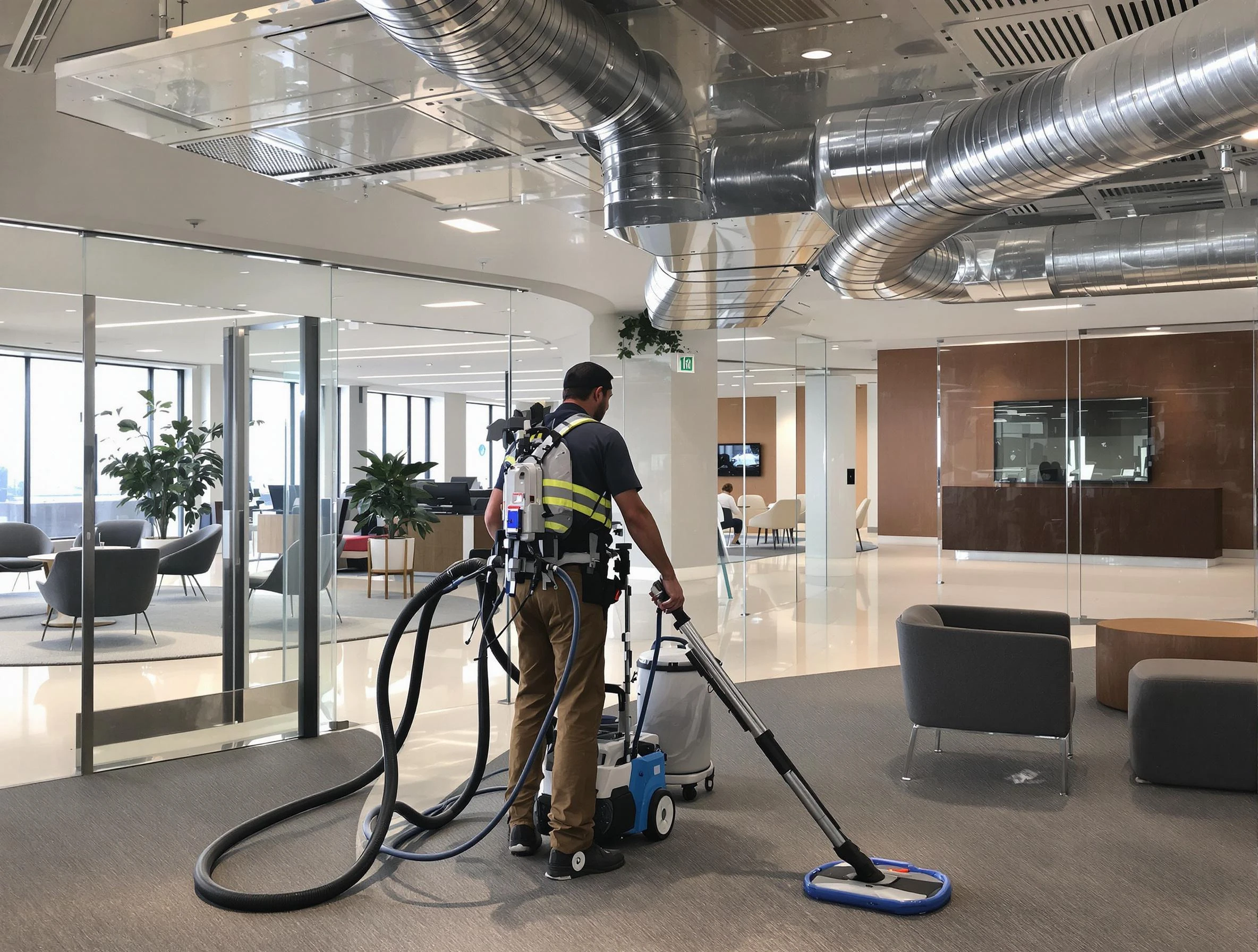 Commercial duct cleaning service by Shaler Air Duct Cleaning in Shaler
